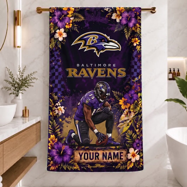 BR x NFL Steel Curtain Football Beach Towel
