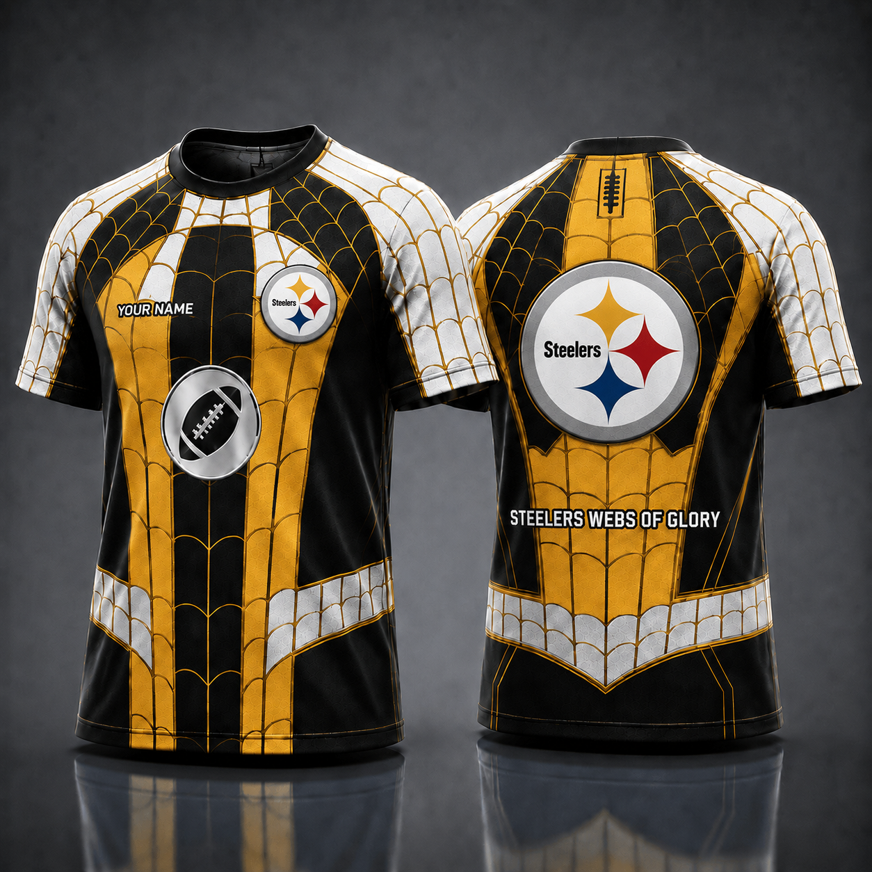 PS NFL x Spider Personalized T-Shirt – Premium Limited Edition Gift for Football Fans
