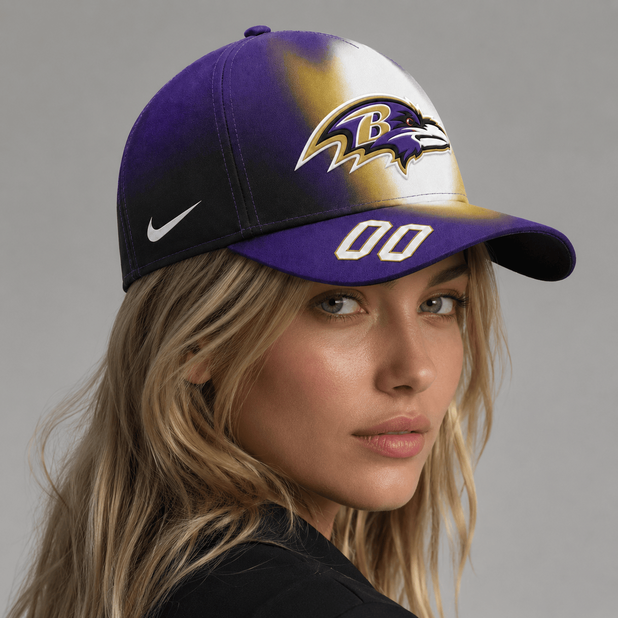 BR Premium NFL Custom Name Number Athletic Cap