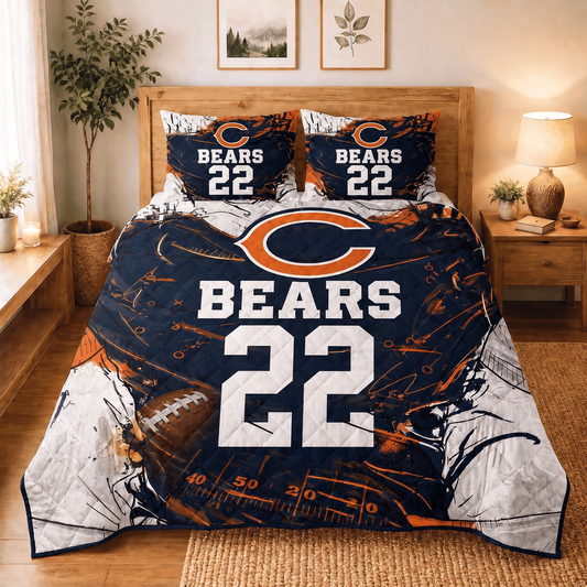 CHI x NFL Premium Bedding Sets Personalized Gift For Fan