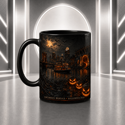 CIN Halloween Football Mug – The Frozen Cornfield Spooky Fan Gift DDT