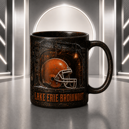 CLE Halloween Football Mug – The Frozen Cornfield Spooky Fan Gift DDT