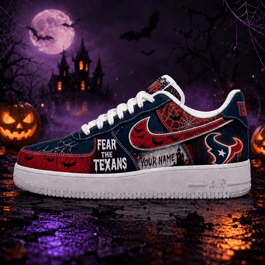 HT x Premium NFL Fear The Team Halloween AF1 Sneakers