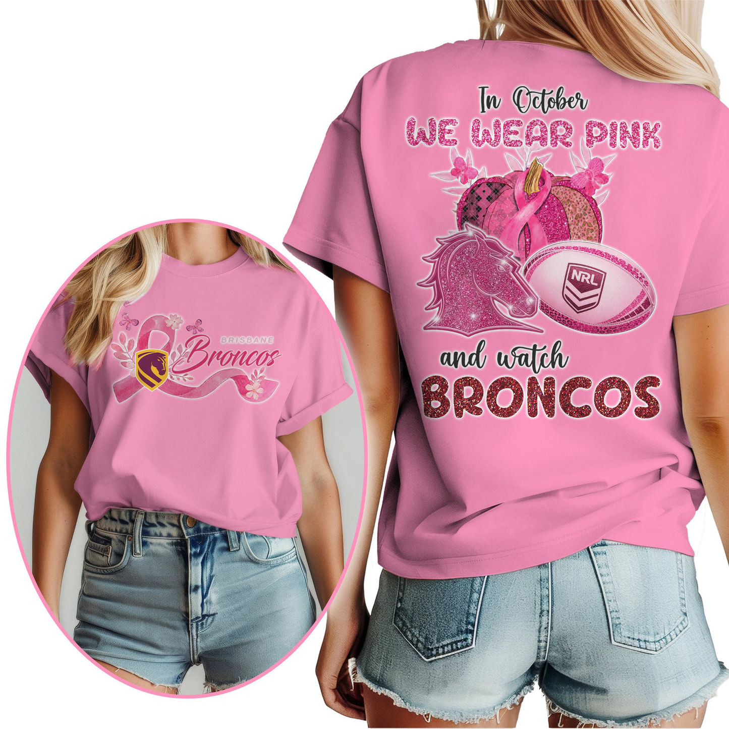In October We Wear Pink And Watch BB Shirt