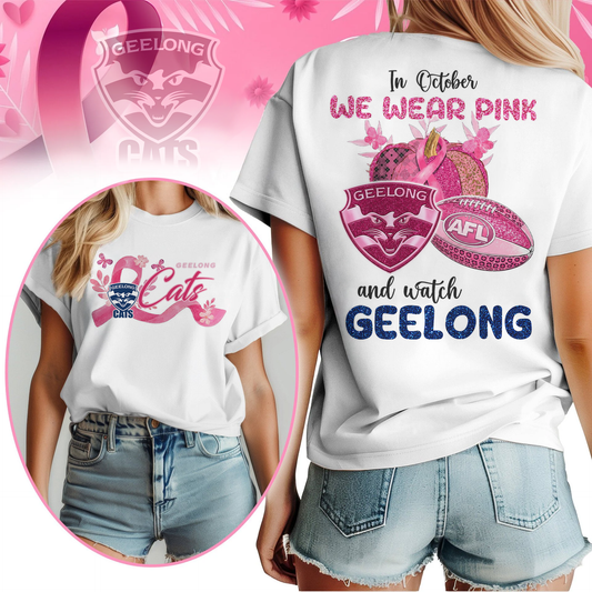 In October We Wear Pink And Watch GEE Shirt
