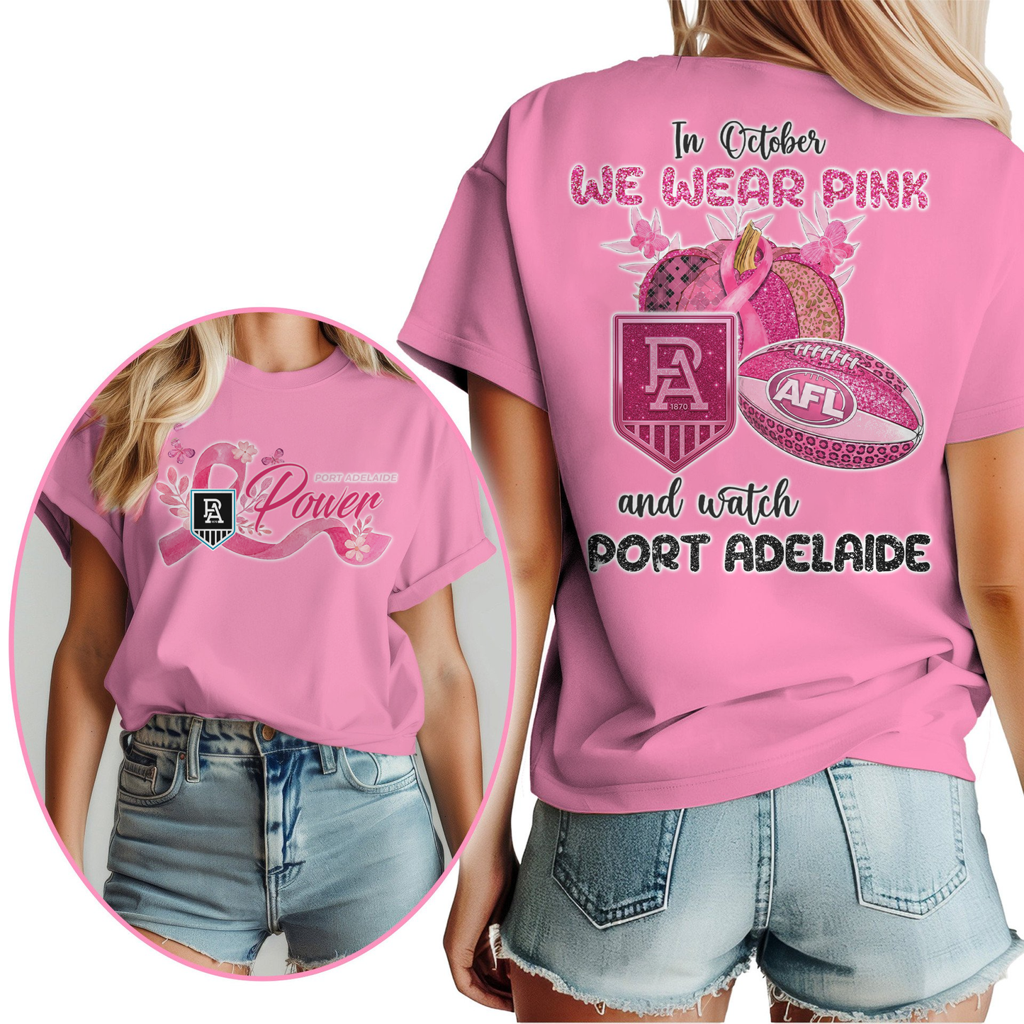 In October We Wear Pink And Watch PA Shirt