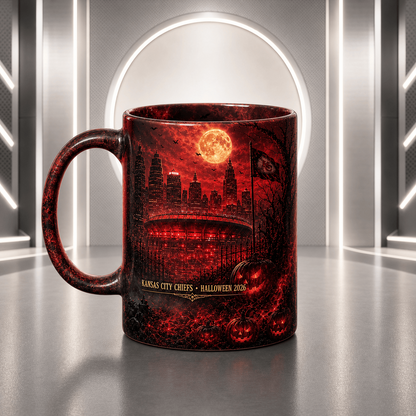 KCC Halloween Football Mug – The Frozen Cornfield Spooky Fan Gift DDT