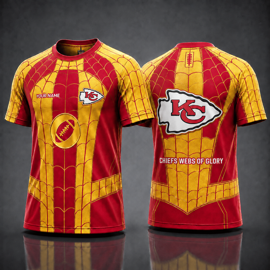 KCC NFL x Spider Personalized T-Shirt – Premium Limited Edition Gift for Football Fans