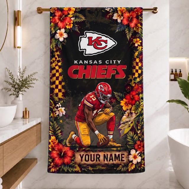 KCC x NFL Steel Curtain Football Beach Towel
