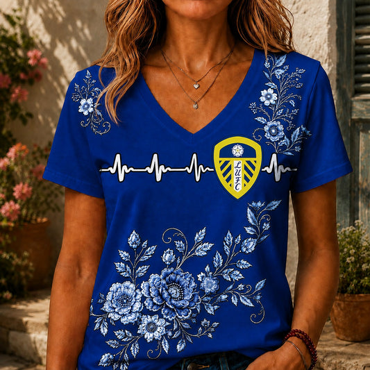 LU x EPL Luxury Women V-Neck Shirt