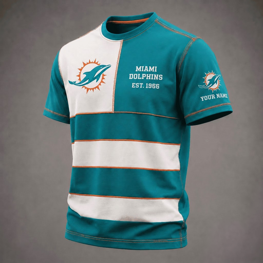 MD x NFL Premium Vintage All Over Print T-Shirt 3D Personalized Gift For True Fan
