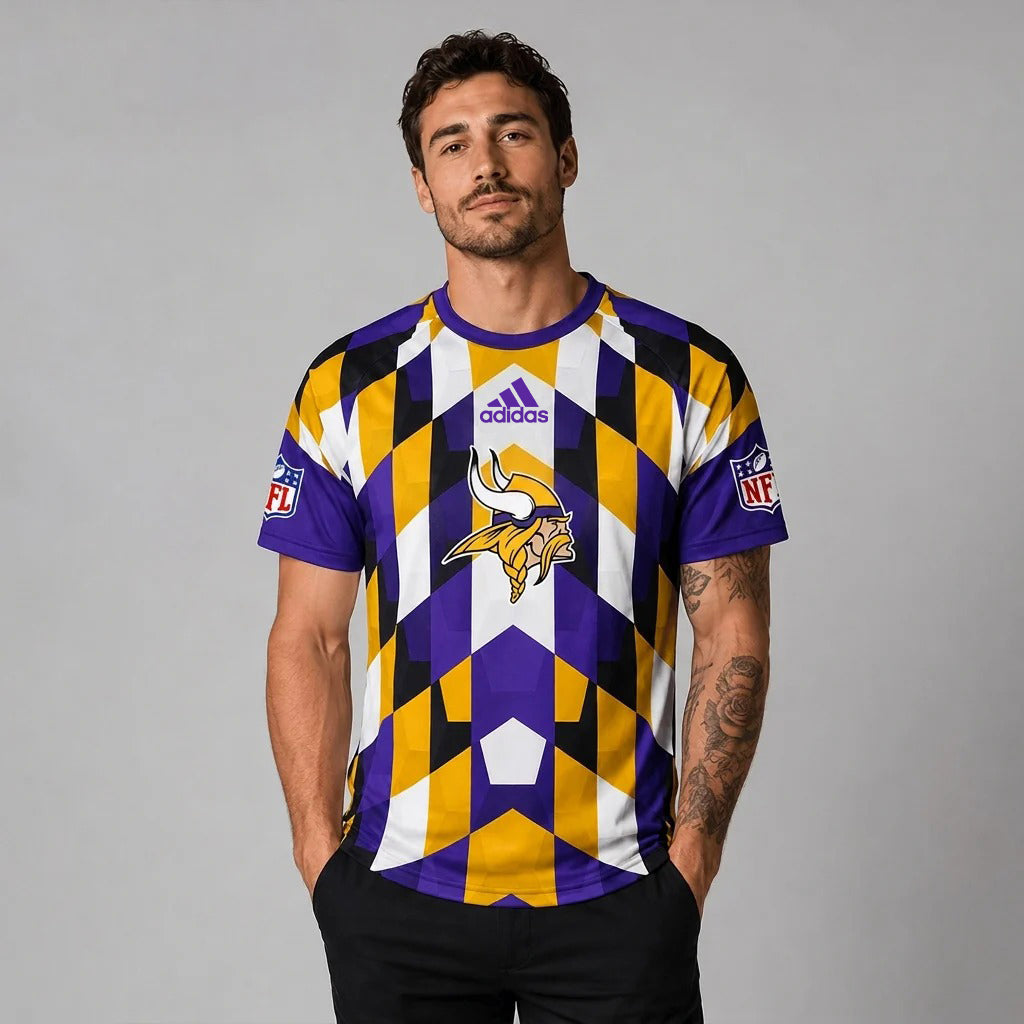 MV x NFL Premium Geometric Fan Performance T-Shirt