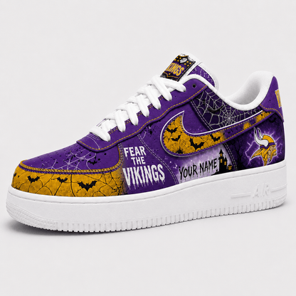 MV x Premium NFL Fear The Team Halloween AF1 Sneakers