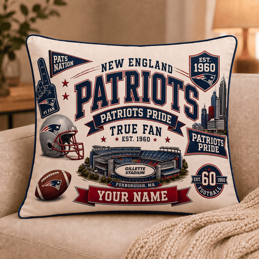NEP x NFL Premium Vintage Pillow Case Personalized Gift For True Fan