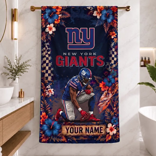 NYG x NFL Steel Curtain Football Beach Towel